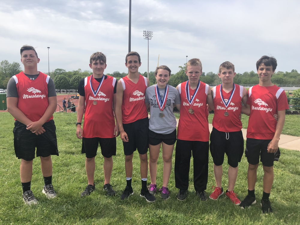 The Glenwood Middle School Conference Track Team May 2018